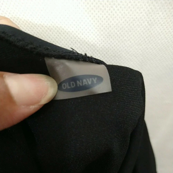 Old Navy One Piece Swimsuit Women Size M Black Removable Padding Tie Front - Picture 5 of 8